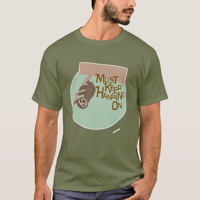 Camiseta Divertido Hang Sobre El Diseño De La Leche Persona (Anverso)