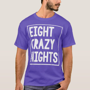 Camiseta Divertido Hanukkah Ocho locos noches Chanukah judí
