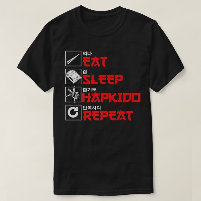 Camiseta Divertido Hapkido Diseño de arte marcial coreano a (Diseño del anverso)