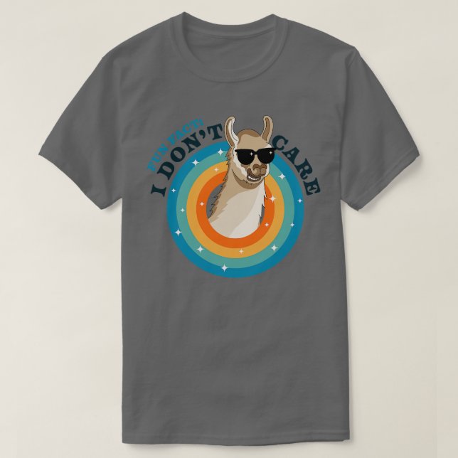 Camiseta Divertido hecho de que no me importa el gracioso s (Diseño del anverso)