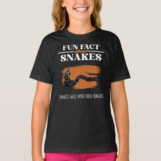 Camiseta Divertido hecho sobre las serpientes - amante de l (Anverso)