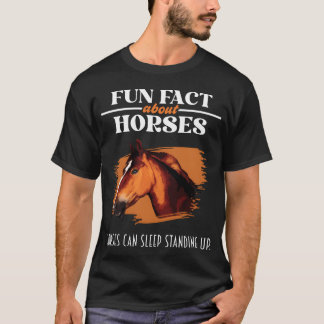 Camiseta Divertido hecho sobre los caballos