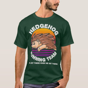 Camiseta Divertido Hedgehog Hamster corriendo equipo de niñ