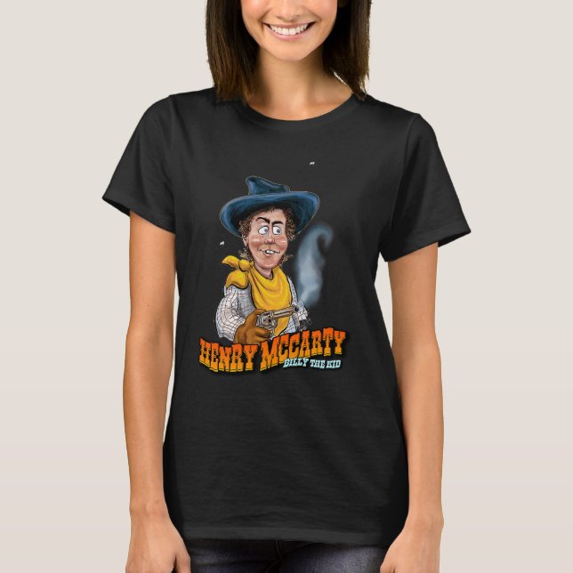 Camiseta Divertido Henry McCarty AKA Billy the Kid (Anverso)