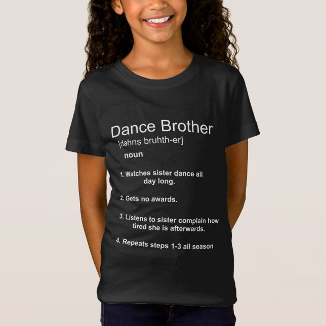 Camiseta Divertido hermano de baile (Anverso)