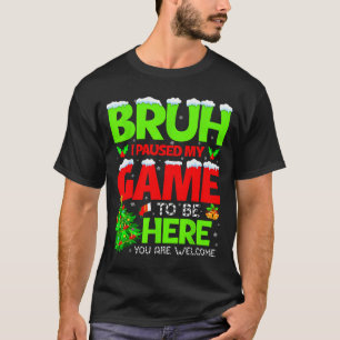 Camiseta Divertido Hermano Pauso Mi Juego Para Estar Aquí N