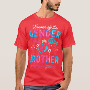 Camiseta Divertido Hermano Rosa O Azul Te Ama Revelación De
