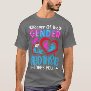 Camiseta Divertido Hermano Rosa O Azul Te Ama Revelación De