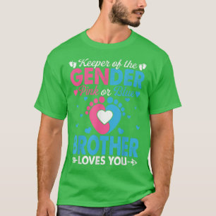 Camiseta Divertido Hermano Rosa O Azul Te Ama Revelación De