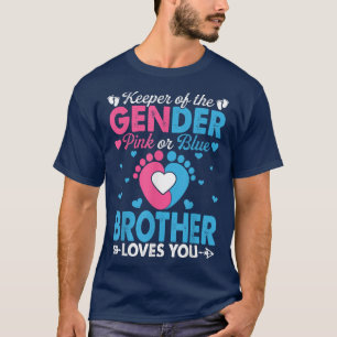Camiseta Divertido Hermano Rosa O Azul Te Ama Revelación De