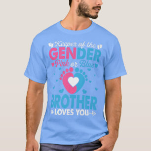 Camiseta Divertido Hermano Rosa O Azul Te Ama Revelación De