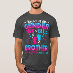 Camiseta Divertido Hermano Rosa O Azul Te Ama Revelación De