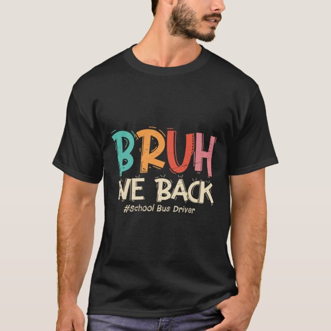 Camiseta Divertido Hermano Volvemos Al Autobús Escolar Prim (Anverso)