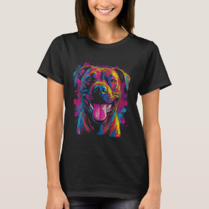 Camiseta Divertido Hermoso Perro Pit Bull Terrier Americano