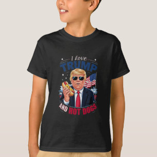 Camiseta Divertido Hilarante Conservador Me Encanta Trump Y