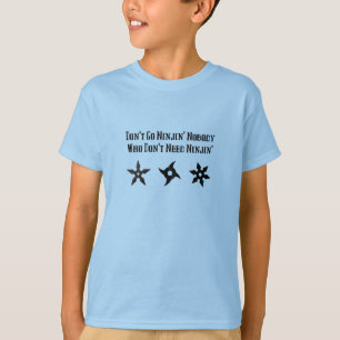 Camiseta Divertido Hillybilly Ninja diciendo