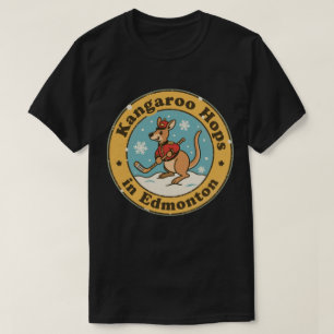 Camiseta Divertido Hockey de Canguro de Edmonton