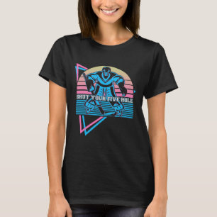 Camiseta Divertido Hockey sobre Hielo Retro Cierra Tu Cinco