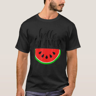 Camiseta Divertido Hola verano Dulce de la sandía Vibes de