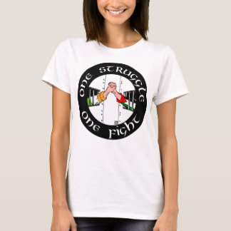 Camiseta Divertido hombre Irlanda Palestina Una lucha, una 