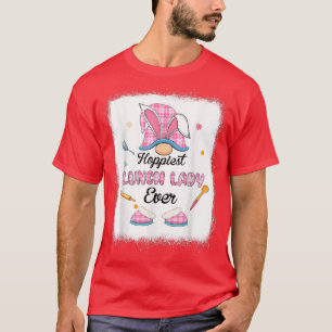 Camiseta Divertido Hoppiest Lunch Lady Nunca Jugó Gnome Bun