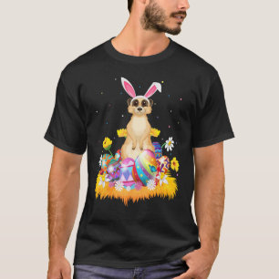 Camiseta Divertido Huevo de Pascua Cute Meerkat Domingo de 