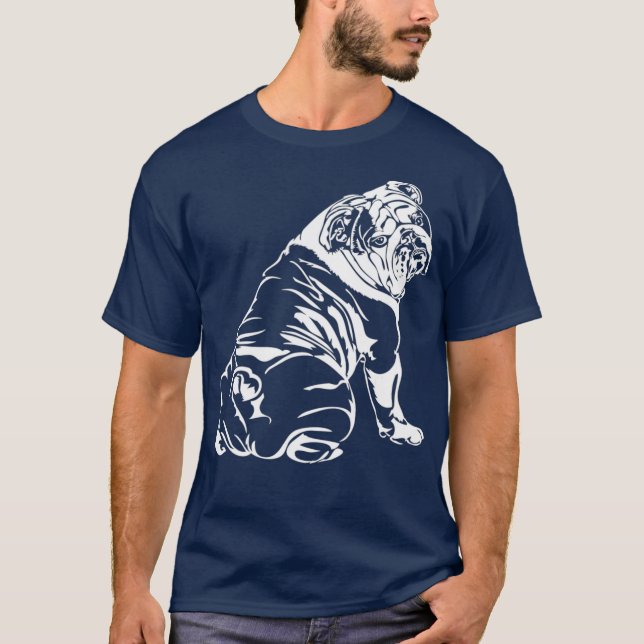 Camiseta Divertido    hunddon de perro de Bulldog inglés (Anverso)