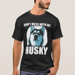 Camiseta Divertido Husky