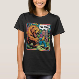 Camiseta Divertido Ilustracion Personalizado de Bear Chase