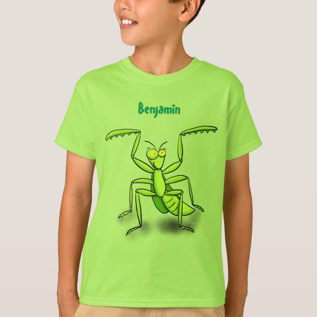 Camiseta Divertido ilustracion personalizado de mantis de o (Anverso)
