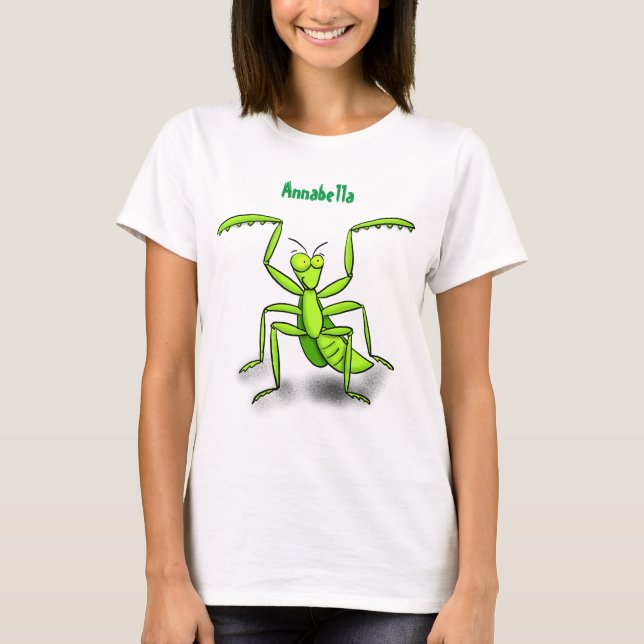 Camiseta Divertido ilustracion personalizado de mantis de o (Anverso)