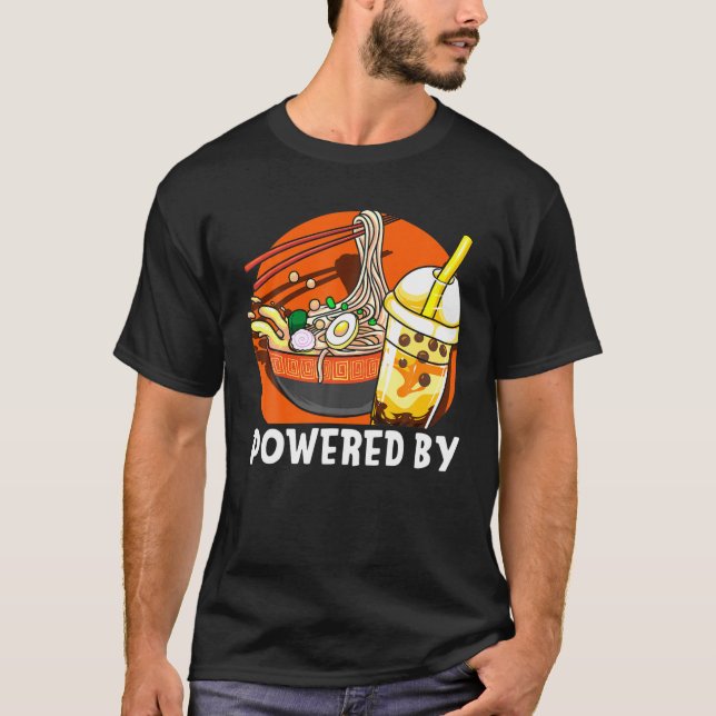 Camiseta Divertido impulsado por Ramen (Anverso)