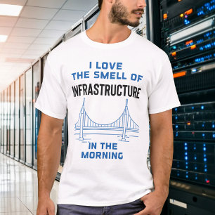 Camiseta Divertido ingeniero de puentes de ingeniería civil