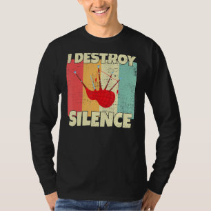 Camiseta Divertido instrumento de pipa que destruyo el sile