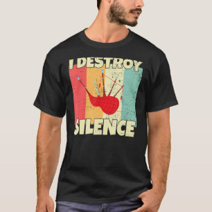 Camiseta Divertido instrumento de pipa que destruyo el sile