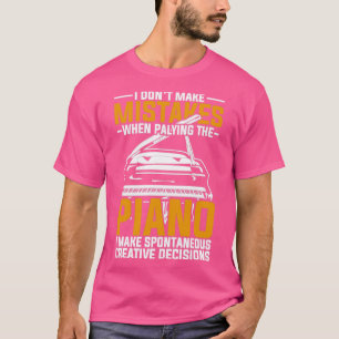 Camiseta Divertido instrumento musical Piano Pianista