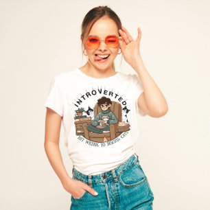 Camiseta Divertido "introvertido pero dispuesto a discutir