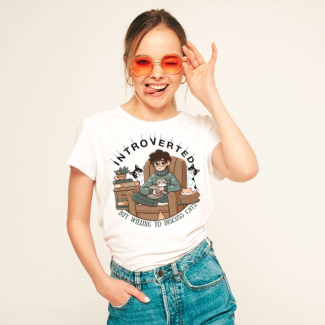 Camiseta Divertido "introvertido pero dispuesto a discutir  (Subido por el creador)