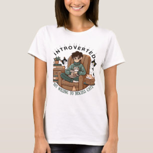 Camiseta Divertido "introvertido pero dispuesto a discutir