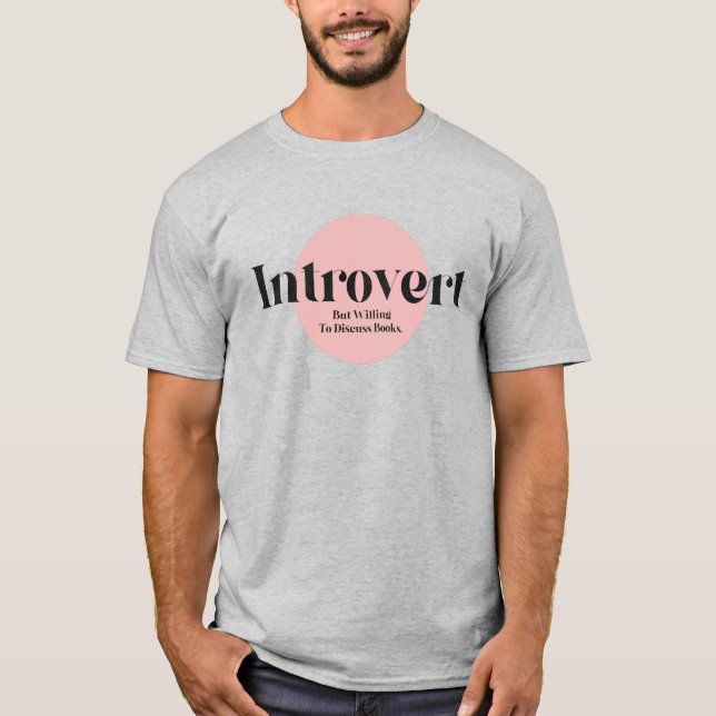 Camiseta Divertido Introvertido Pero Dispuesto A Discutir L (Anverso)