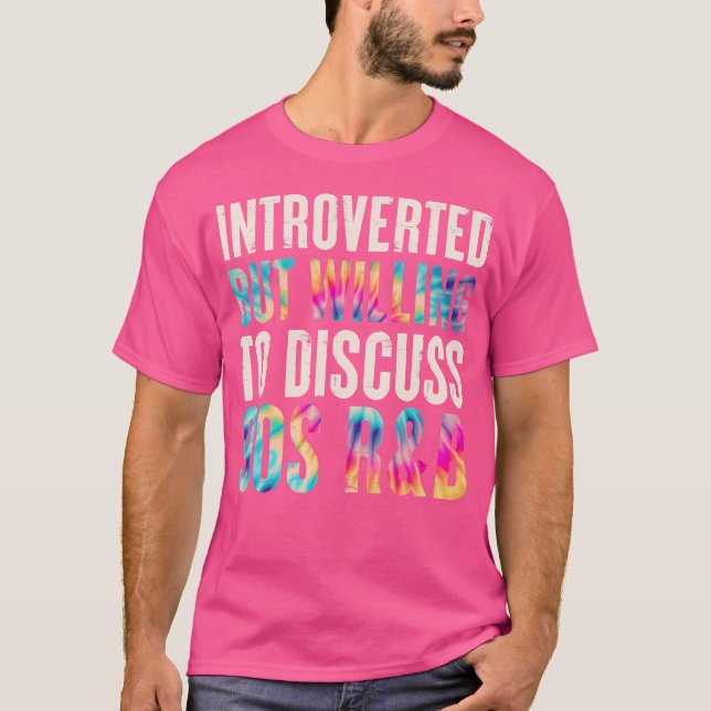 Camiseta Divertido Introvertido Pero Dispuesto A Discutir L (Anverso)