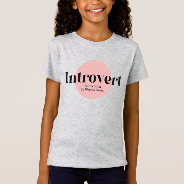 Camiseta Divertido Introvertido Pero Dispuesto A Discutir L (Anverso)