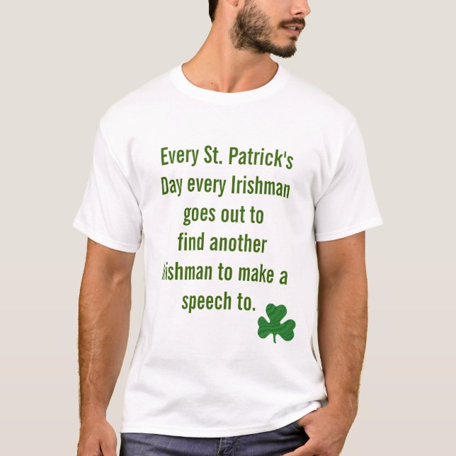 Camiseta Divertido irlandés dice el Día de Saint PATRICK (Anverso)