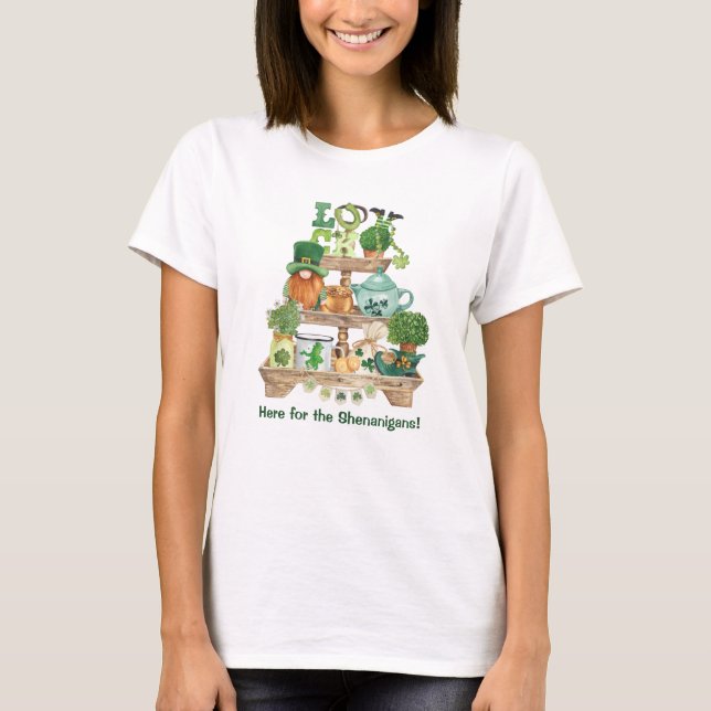 Camiseta Divertido irlandés Knickknack Stand Personalizado  (Anverso)