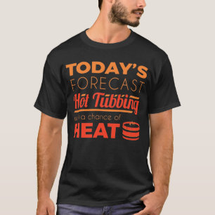 Camiseta Divertido jacuzzi Previsión Relax Spa Sauna Fiesta