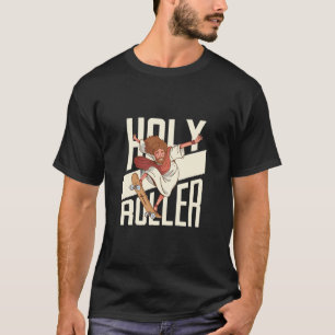 Camiseta Divertido Jesús de Patinaje sobre Ruedas Holy Roll
