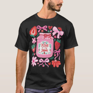 Camiseta Divertido Jesús Es Mi Mermelada Cute Fresa Cristia