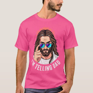 Camiseta Divertido Jesús Que Le Digo A Papá Religioso