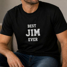 Divertido Jim Personalizado Mejor Jim de Todos los
