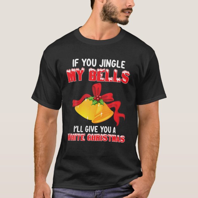 Camiseta Divertido jingle mis campanas Navidades humor adul (Anverso)